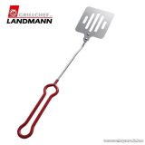   Landmann 0284 Krómozott grill húsforgató lapát, piros nyéllel