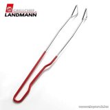 Landmann 0287 Krómozott grillcsipesz, piros nyéllel