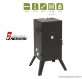   Landmann 11091 Hőálló borítású füstölő szekrény, fekete