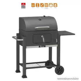   Landmann 11503 Grillchef fedeles faszenes grill, grillsütő kocsi, fekete (10 személyes)