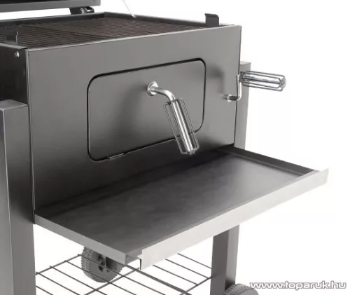 Landmann 11503 Grillchef fedeles faszenes grill, grillsütő kocsi, fekete (10 személyes)
