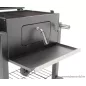   Landmann 11503 Grillchef fedeles faszenes grill, grillsütő kocsi, fekete (10 személyes)