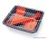 Landmann 11526 PortaGo faszenes party kompakt grill, piros (4 személyes)