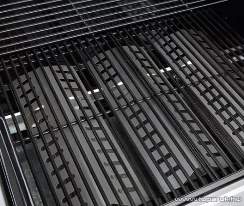 Landmann 12739 3 égős inox party gázgrillkocsi (kültéri konyha), fokozatmentesen állítható alumíniumozott acél égőfejekkel, 3 x 3,5 kW (10 személyes) - megszűnt termék: 2014. április