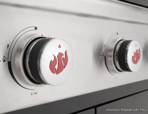 Landmann 12902 Triton 2.0 gázgrill kocsi, piros (8 személyes)