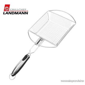   Landmann 13432 INOX Időtálló rozsdamentes acél kivitelű grill zöldségpirító zöldségkosár