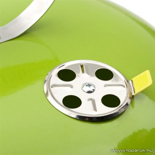 Landmann 31373 Piccolino faszenes asztali gömbgrill, zománcozott fedéllel és tűztérrel, zöld (4 személyes)