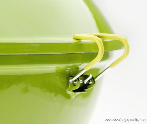 Landmann 31373 Piccolino faszenes asztali gömbgrill, zománcozott fedéllel és tűztérrel, zöld (4 személyes)