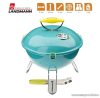 Landmann 31375 Piccolino faszenes asztali gömbgrill, zománcozott fedéllel és tűztérrel, türkiz (4 személyes)