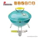 Landmann 31375 Piccolino faszenes asztali gömbgrill, zománcozott fedéllel és tűztérrel, türkiz (4 személyes)