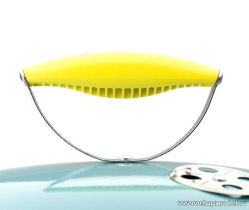 Landmann 31375 Piccolino faszenes asztali gömbgrill, zománcozott fedéllel és tűztérrel, türkiz (4 személyes)