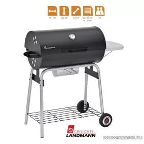   Landmann 31421 Black Taurus 660 faszenes party grillkocsi (10 személyes)