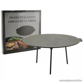  Perfect Home 15501 Öntöttvas grill tárcsa - boronatárcsa, 3 lábú, 45 cm