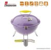 Landmann  31378 Piccolino faszenes asztali gömbgrill, zománcozott fedéllel és tűztérrel, lila (4 személyes)