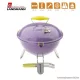 Landmann  31378 Piccolino faszenes asztali gömbgrill, zománcozott fedéllel és tűztérrel, lila (4 személyes)