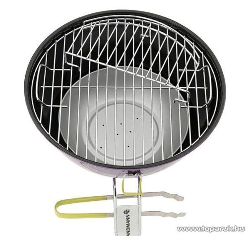Landmann  31378 Piccolino faszenes asztali gömbgrill, zománcozott fedéllel és tűztérrel, lila (4 személyes)