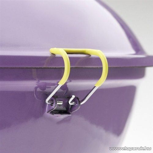 Landmann  31378 Piccolino faszenes asztali gömbgrill, zománcozott fedéllel és tűztérrel, lila (4 személyes)