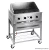 Landmann 12430 Professzionális INOX gázgrillkocsi grillsütő, 4 égőfejes gáz pecsenyesütő (12 személyes)