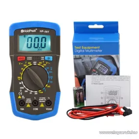   HOLDPEAK 36T Digitális multiméter, VDC, VAC, ADC, ellenállás, hőmérséklet, dióda, hFE, szakadás mérőműszer