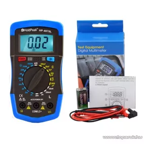   HOLDPEAK 4070L Digitális, ellenállás, kapacitás, induktivitás mérés, tranzisztor hFE teszt mérőműszer
