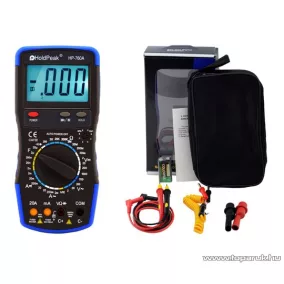   HOLDPEAK 760A Digitális multiméter, VAC, VDC, AAC, ADC, ellenállás, kapacitás, dióda, hFE, szakadás mérőműszer