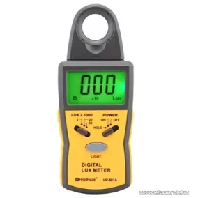   HOLDPEAK 881A Digitális fénymérő (fényerősségmérő) mérőműszer + hord táska, 0.1-50000 Lux, adattartás