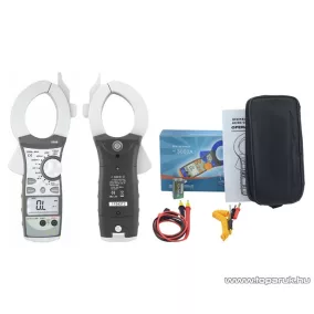   HOLDPEAK 850B Nagyáramú (400/2000A) 2 kijelzős lakatfogó, multiméter, VDC, VAC, ADC, AAC, ellenállás, kapacitás és frekvencia mérőműszer