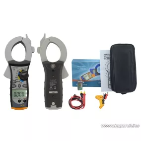   HOLDPEAK 850D Nagyáramú (200/2000A) 2 kijelzős lakatfogó, multiméter, VDC, VAC, ADC, AAC, ellenállás, kapacitás és frekvencia mérőműszer