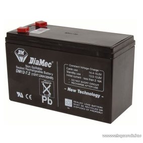   DiaMec 12V, 7Ah Zselés, ólom akkumulátor, gondozásmentes szünetmentes akku