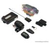 EASYCAR E5-A Autóriasztó, 1 db LCD + 1 db kiegészítő távirányító, bőrtok, sziréna, rezgésérzékelő funkcióval