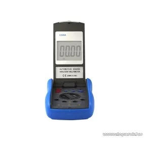   HOLDPEAK 6300A Gépjármű diagnosztikai mérő műszer (akkumulátoros), 4-5-6-8 henger-es autókhoz, RPM, zárási szög, impulzus és hőmérséklet mérés