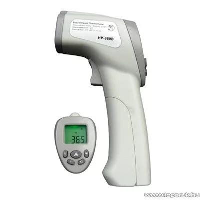 HOLDPEAK 980B Infravörös testhőmérséklet mérő mérőműszer, övtáskával, LCD kijelzővel