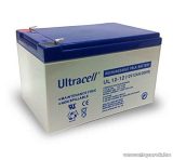   Ultracell 12V, 12Ah Zselés, ólom akkumulátor, gondozásmentes szünetmentes akku