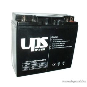   UPS Power 12V, 18Ah, zselés, ólom akkumulátor, gondozásmentes szünetmentes akku