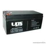   UPS Power 12V, 3.3Ah, zselés, ólom akkumulátor, gondozásmentes szünetmentes akku