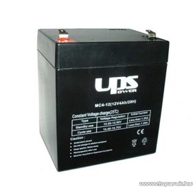  UPS Power 12V, 4Ah, zselés, ólom akkumulátor, gondozásmentes szünetmentes akku
