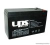UPS Power 12V, 7,2Ah F2 zselés, ólom akkumulátor, gondozásmentes szünetmentes akku, széles saru