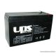 UPS Power 12V, 7,5Ah F2 zselés, ólom akkumulátor, gondozásmentes szünetmentes akku, széles saru