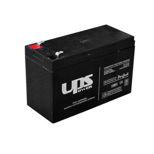 UPS Power 12V, 7Ah, zselés, ólom akkumulátor, gondozásmentes szünetmentes akku