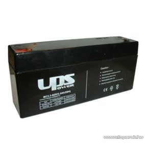   UPS Power 6V, 3,3Ah Zselés, ólom akkumulátor, gondozásmentes szünetmentes akku