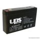 UPS Power 6V, 7Ah Zselés, ólom akkumulátor, gondozásmentes szünetmentes akku