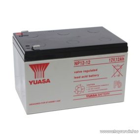   YUASA 12V, 12Ah Zselés, ólom akkumulátor, gondozásmentes szünetmentes akku