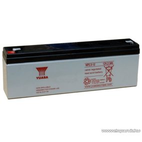   YUASA 12V, 2,3Ah Zselés, ólom akkumulátor, gondozásmentes szünetmentes akku