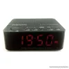 Orion OALC-5608B Digitális, rádiós asztali ébresztőóra, nagyméretű LED kijelzővel, fekete
