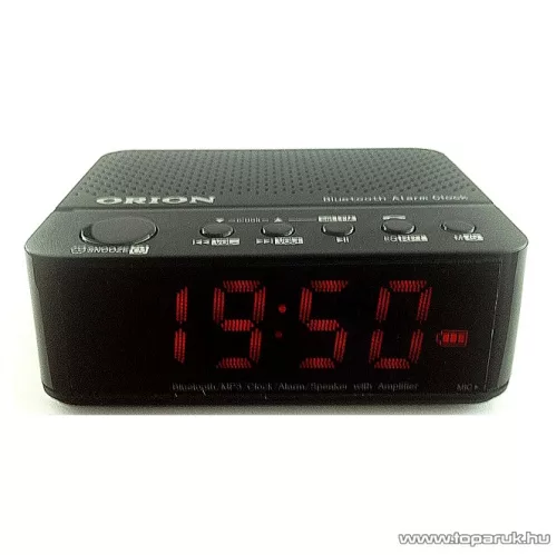Orion OALC-5608B Digitális, rádiós asztali ébresztőóra, nagyméretű LED kijelzővel, fekete