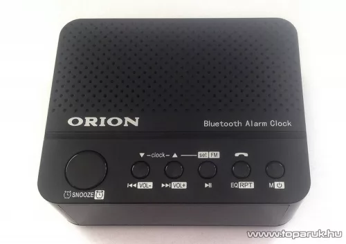 Orion OALC-5608B Digitális, rádiós asztali ébresztőóra, nagyméretű LED kijelzővel, fekete