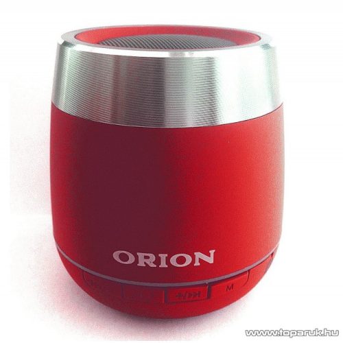 Orion OBLS-5381R Bluetooth vezeték nélküli hangszóró, FM rádióval, kihangosítóval, piros