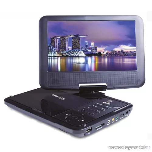 Orion OPDTV-950D 9" (23 cm) hordozható LCD TV és DVD lejátszó, DVB-t MPEG4 tunerrel