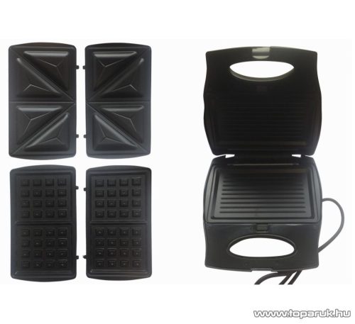 Orion OSWM-03OR 3 az 1-ben Szendvicssütő, gofrisütő és grillsütő, narancssárga