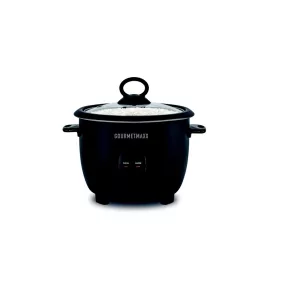 GOURMETMAXX DS14655 rozsdamentes rizsfőző nyitott fedéllel és a tartozékokkal.